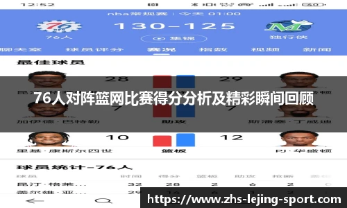 76人对阵篮网比赛得分分析及精彩瞬间回顾